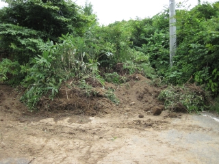 8.31本合海地内の土砂崩れ現場の画像