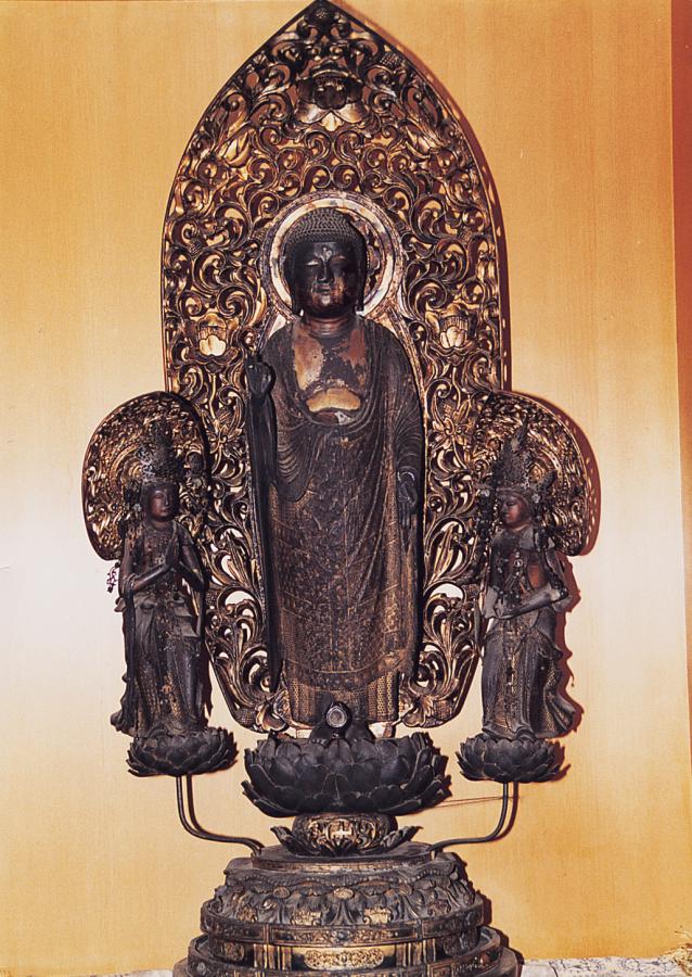 木造 阿弥陀三尊像の画像