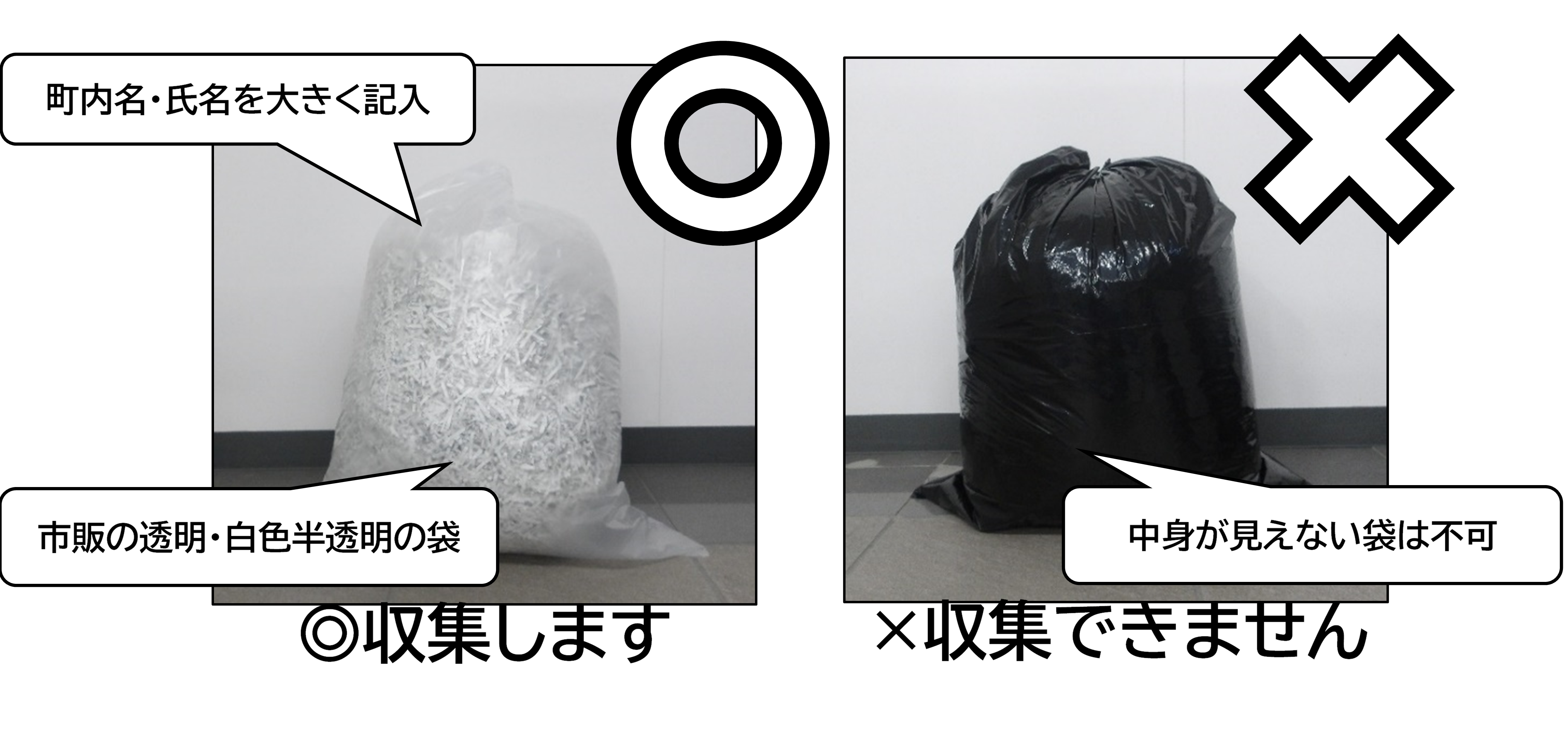 可燃ごみ袋出し方