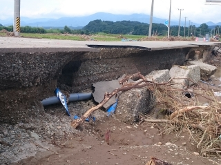 8.31角沢地内災害現場の画像