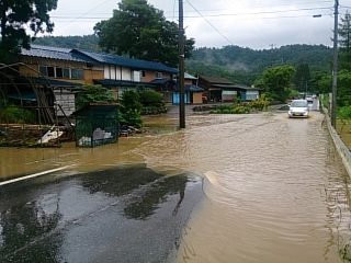 8.31前波地内冠水現場の画像