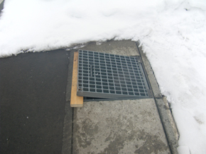 流雪溝の写真その３