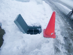 流雪溝の使い方