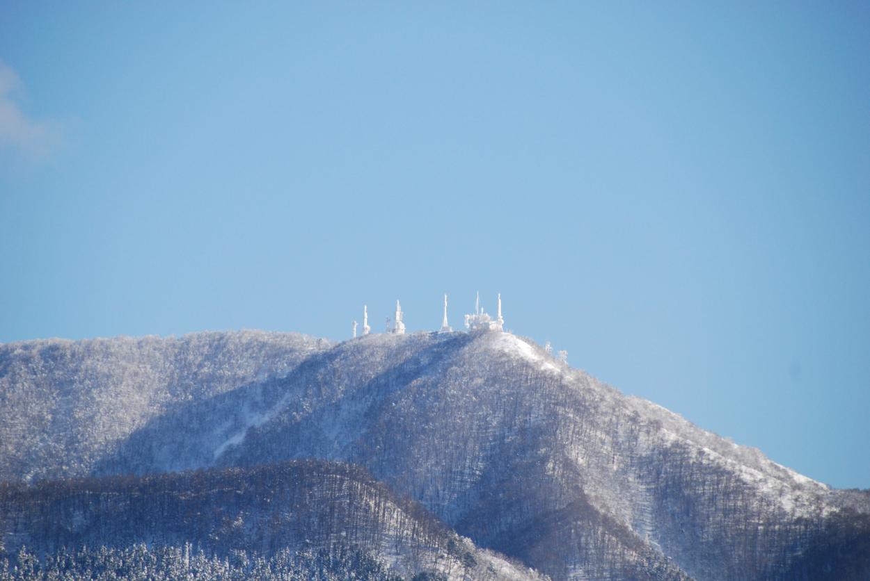 真冬のテレビ塔の画像