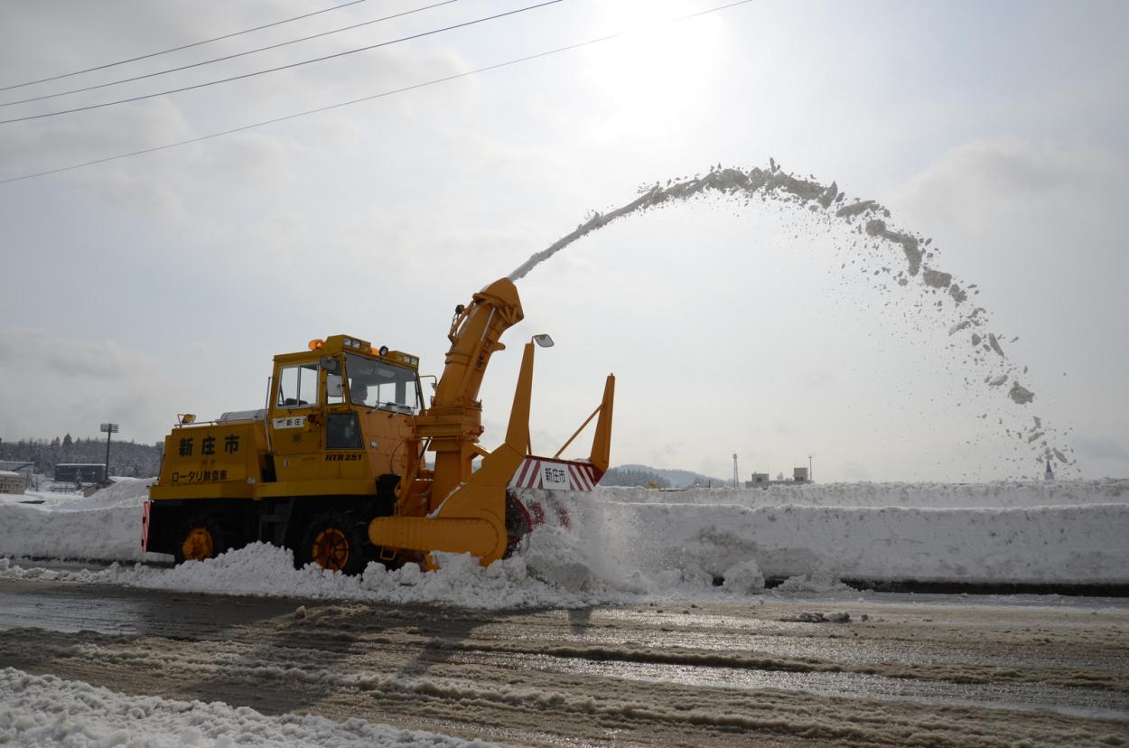 豪雪と除排雪の画像