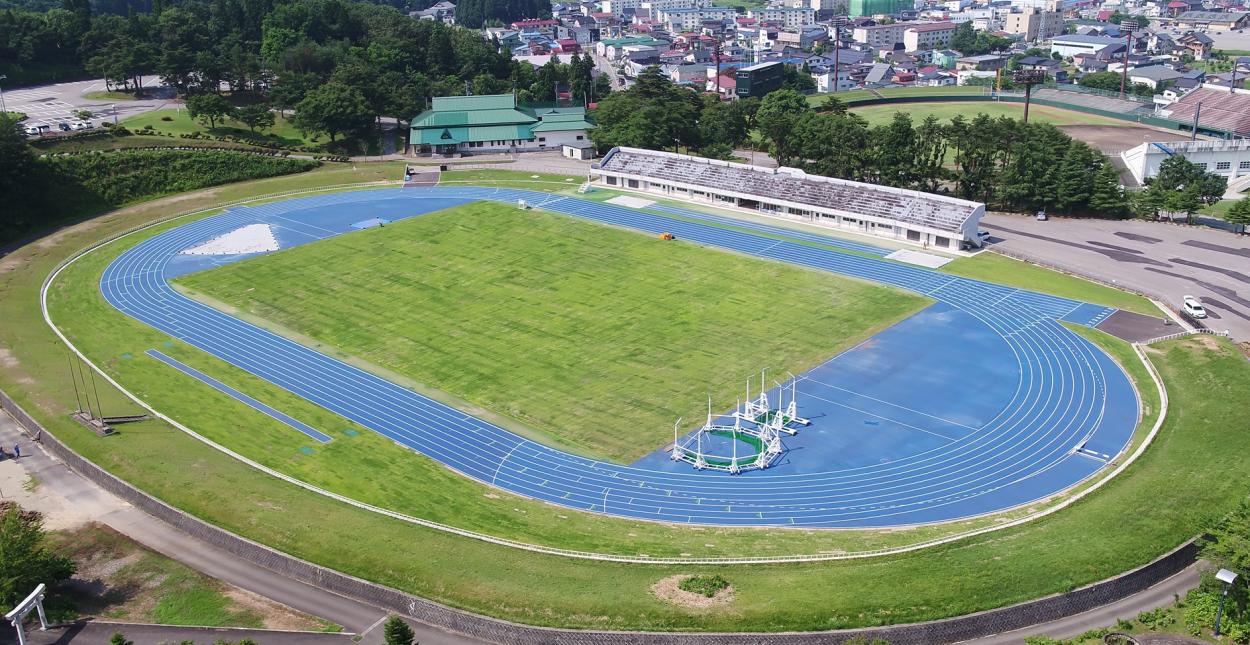 陸上競技場の画像